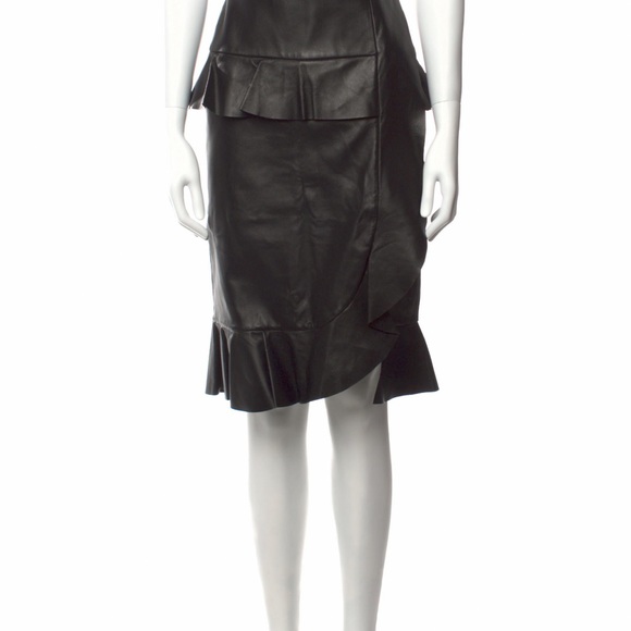 Altuzarra genuine leather black skirt - Picture 4 of 4